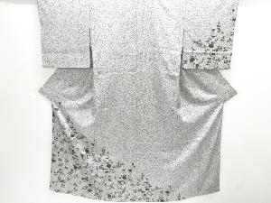 のり散らしに秋草模様訪問着